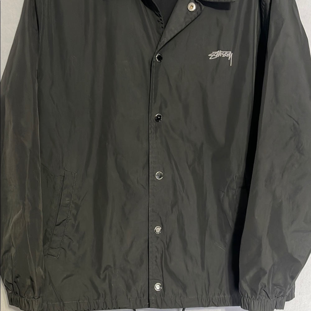Stussy Black Men's Coaches Jacket - Picture 3 of 5